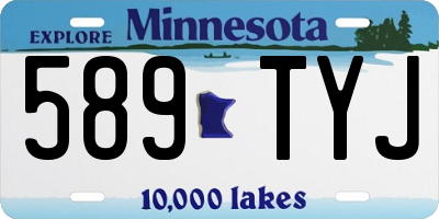 MN license plate 589TYJ
