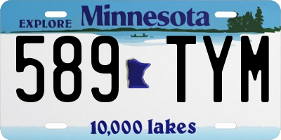 MN license plate 589TYM