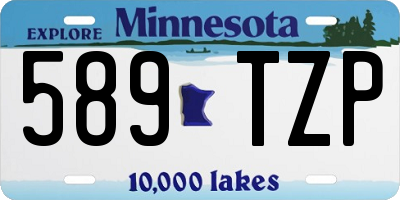 MN license plate 589TZP