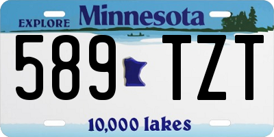MN license plate 589TZT