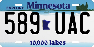 MN license plate 589UAC