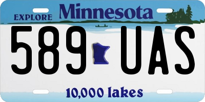 MN license plate 589UAS