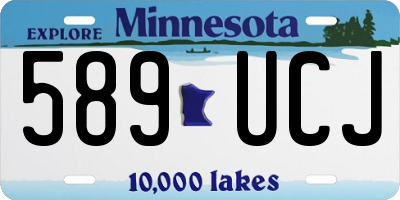 MN license plate 589UCJ