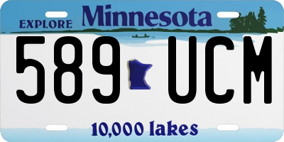 MN license plate 589UCM