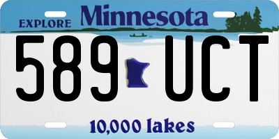 MN license plate 589UCT