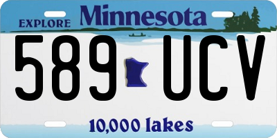 MN license plate 589UCV