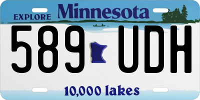 MN license plate 589UDH