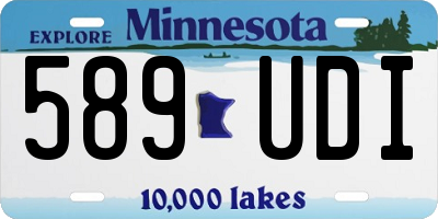 MN license plate 589UDI
