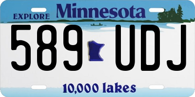 MN license plate 589UDJ