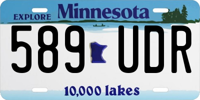 MN license plate 589UDR