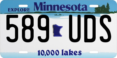 MN license plate 589UDS