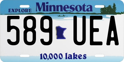 MN license plate 589UEA