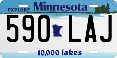MN license plate 590LAJ