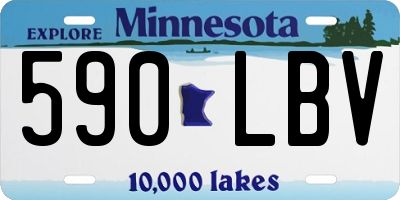 MN license plate 590LBV