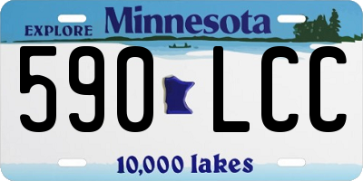 MN license plate 590LCC