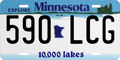 MN license plate 590LCG