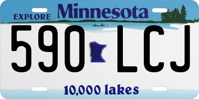MN license plate 590LCJ
