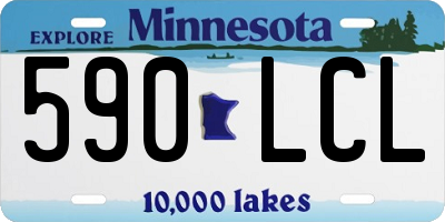 MN license plate 590LCL