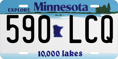 MN license plate 590LCQ