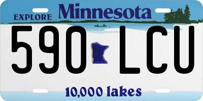 MN license plate 590LCU