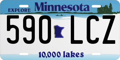 MN license plate 590LCZ