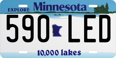 MN license plate 590LED
