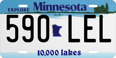 MN license plate 590LEL