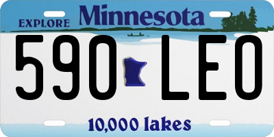 MN license plate 590LEO