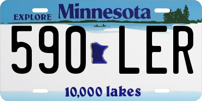 MN license plate 590LER