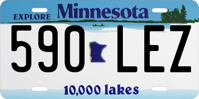 MN license plate 590LEZ