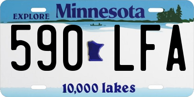 MN license plate 590LFA