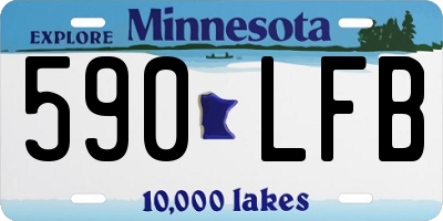 MN license plate 590LFB