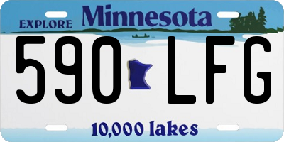 MN license plate 590LFG