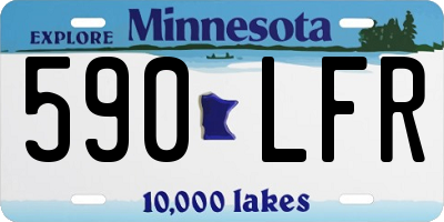 MN license plate 590LFR