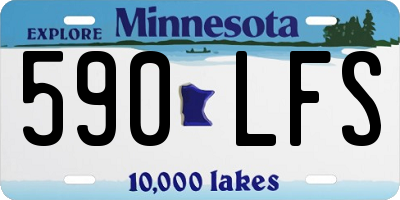 MN license plate 590LFS