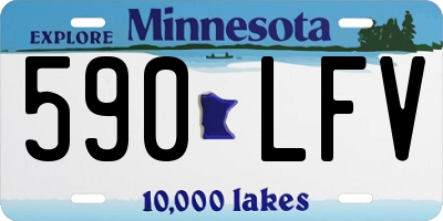 MN license plate 590LFV