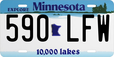 MN license plate 590LFW