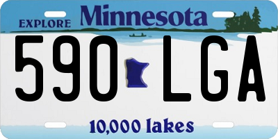 MN license plate 590LGA