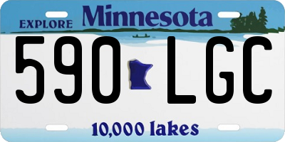 MN license plate 590LGC