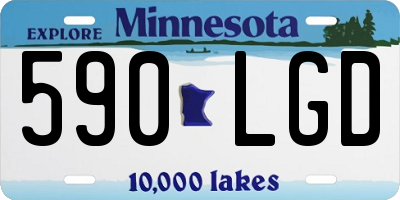 MN license plate 590LGD