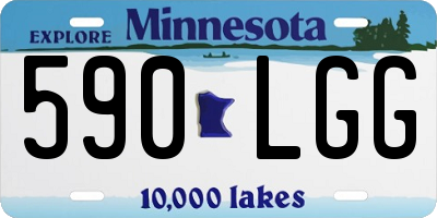 MN license plate 590LGG