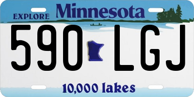 MN license plate 590LGJ