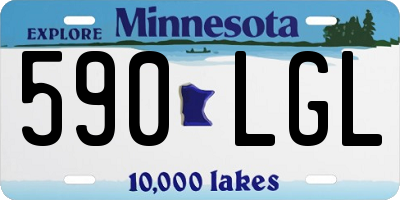 MN license plate 590LGL