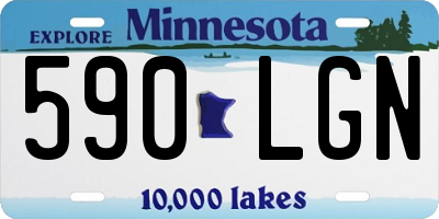 MN license plate 590LGN