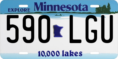 MN license plate 590LGU