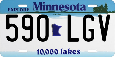 MN license plate 590LGV