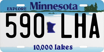 MN license plate 590LHA