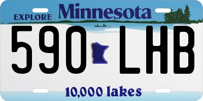 MN license plate 590LHB
