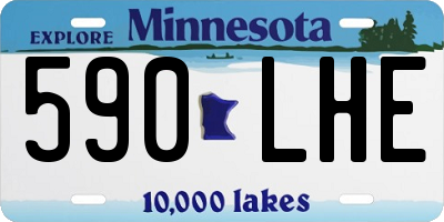 MN license plate 590LHE