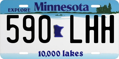 MN license plate 590LHH